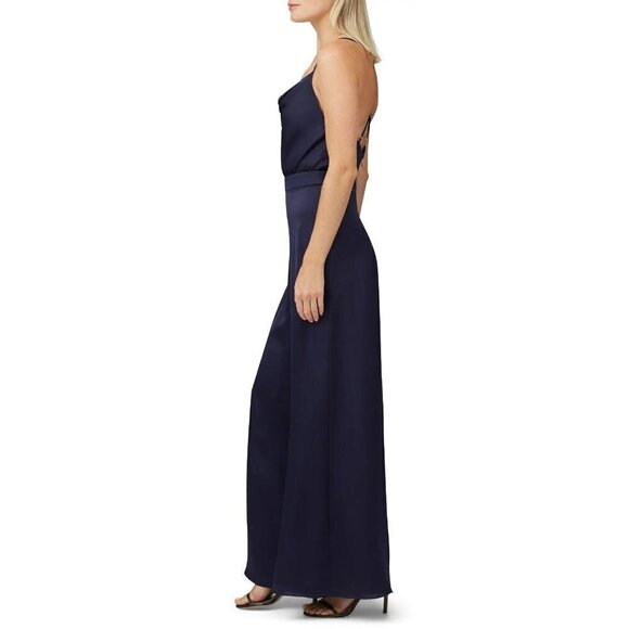 BHLDN Fame & Partners Isabella Jumpsuit Navy Women's Size 0 - Picture 3 of 13